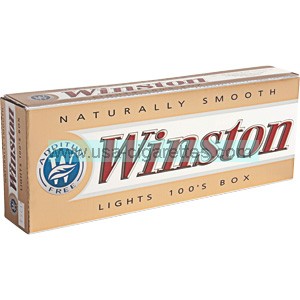 Winston Gold 100's box cigarettes